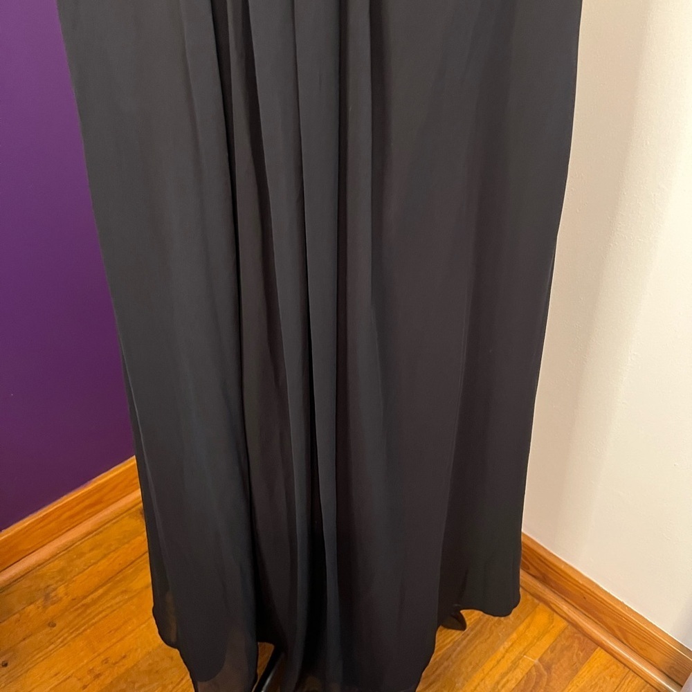 Bill Levkoff Strapless Sequined Top Gown - Picture 4 of 10